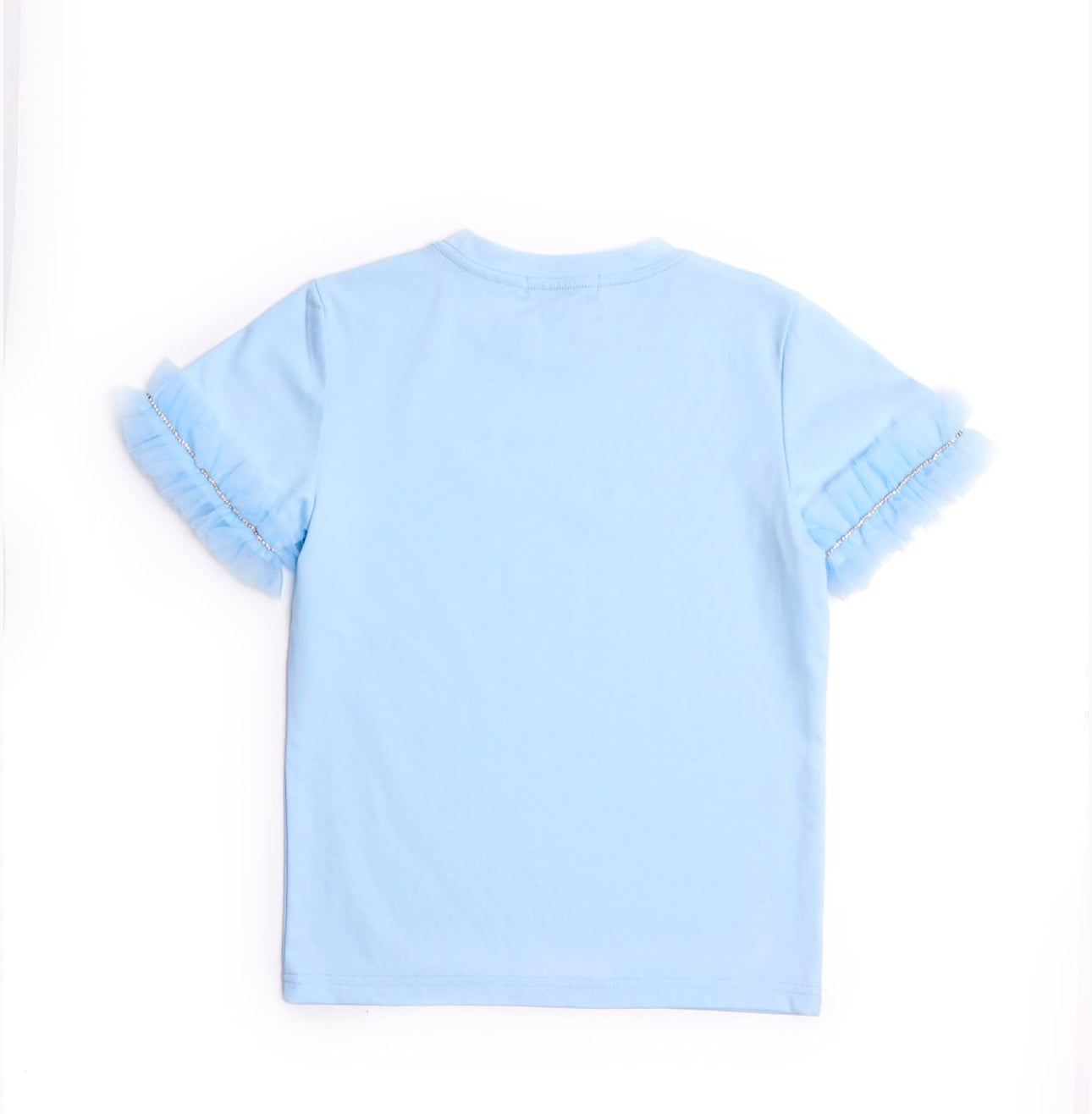BCBGMAXAZARIA girls blue tulle T-shirt