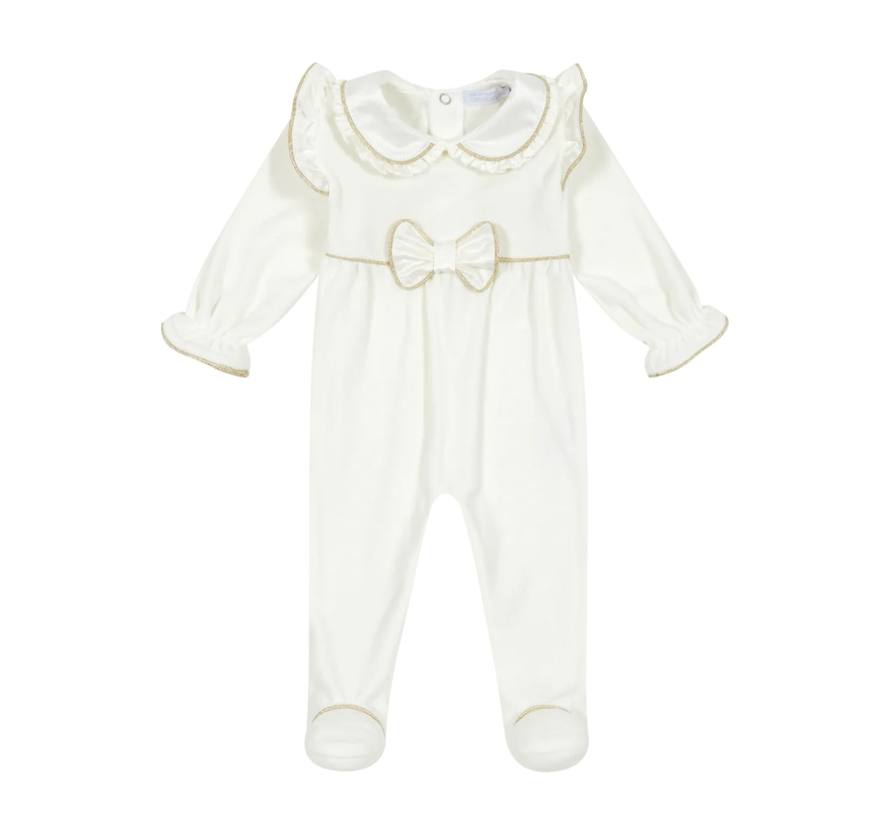 Chic by Deolinda cream ivory bow babygrow