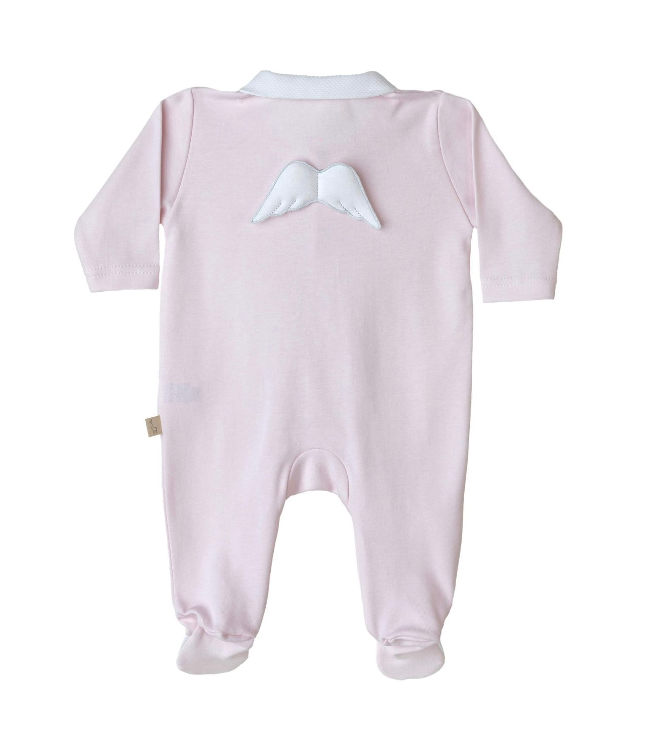 Baby Gi pink cotton angel wing babygrow