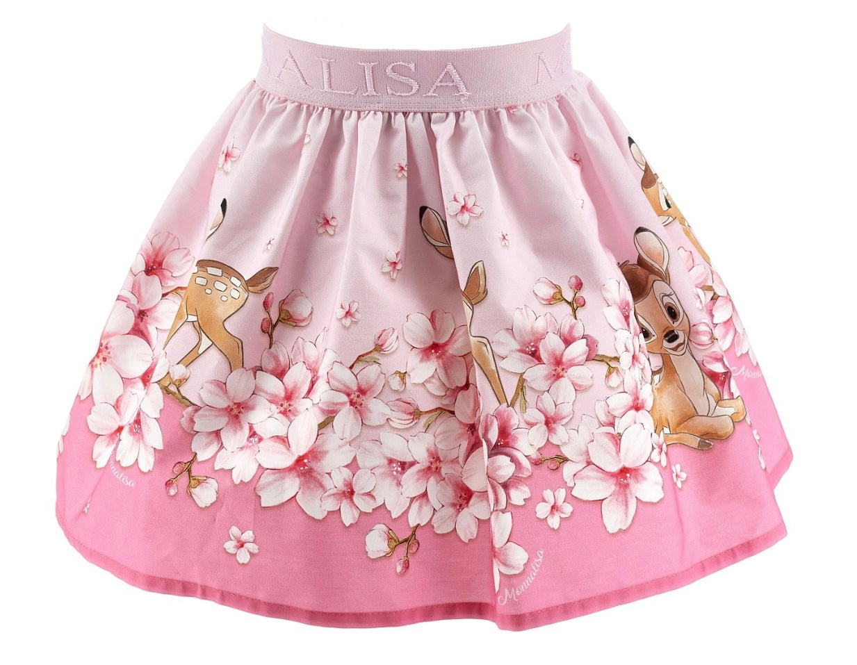 Monnalisa pink Bambi skirt set