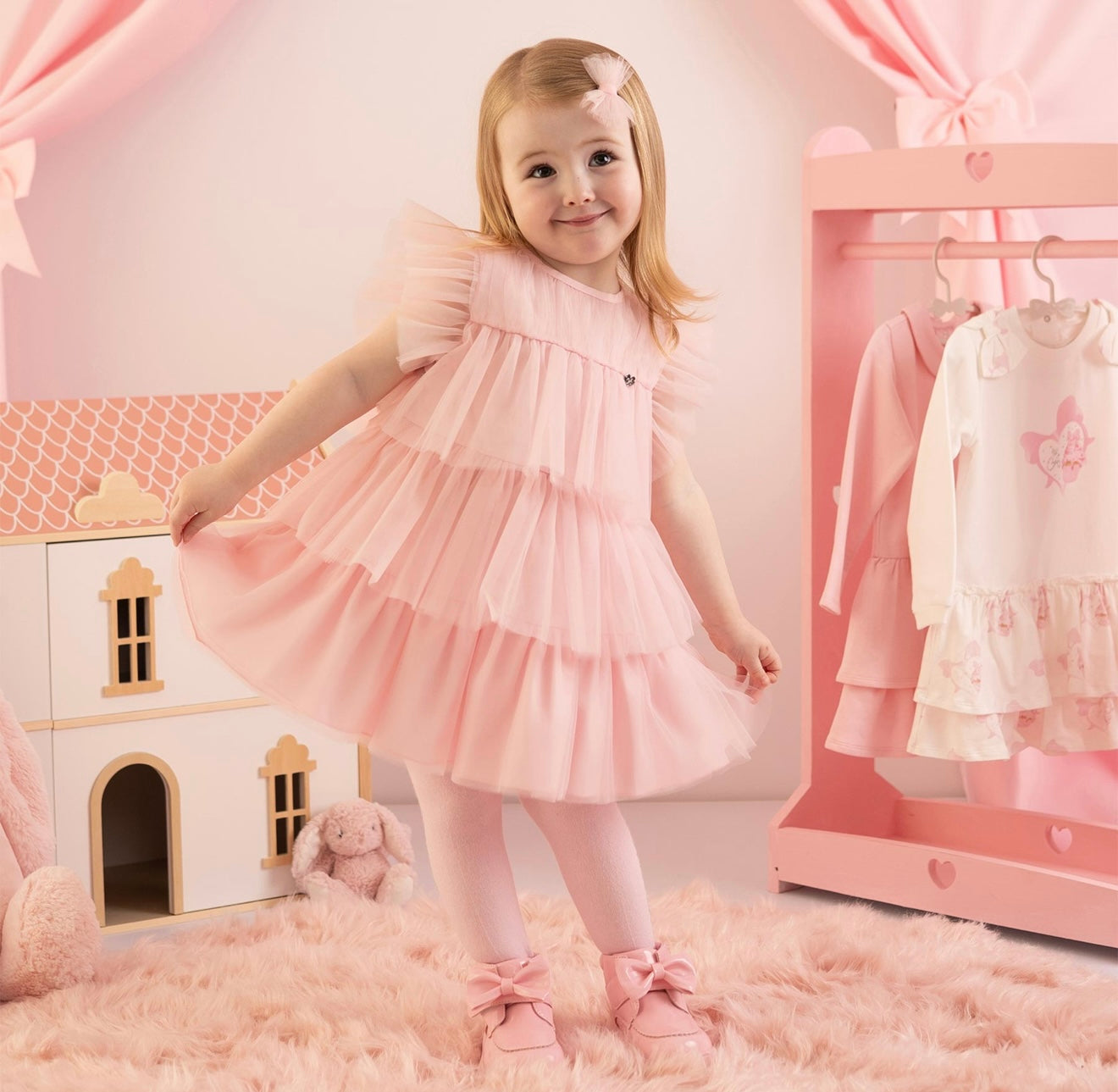 Little A pink tulle dress