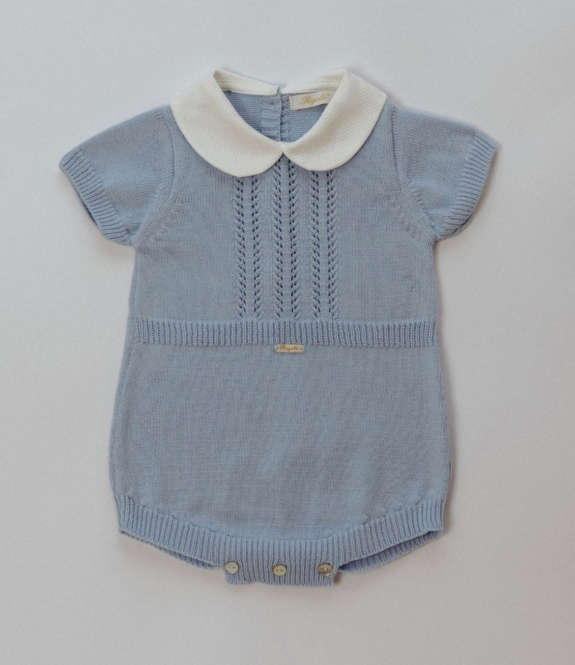 Rigola boys blue knit romper