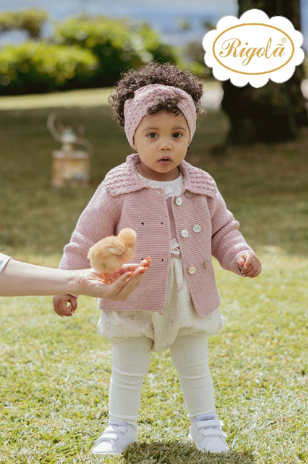 Rigola dusky pink cardigan