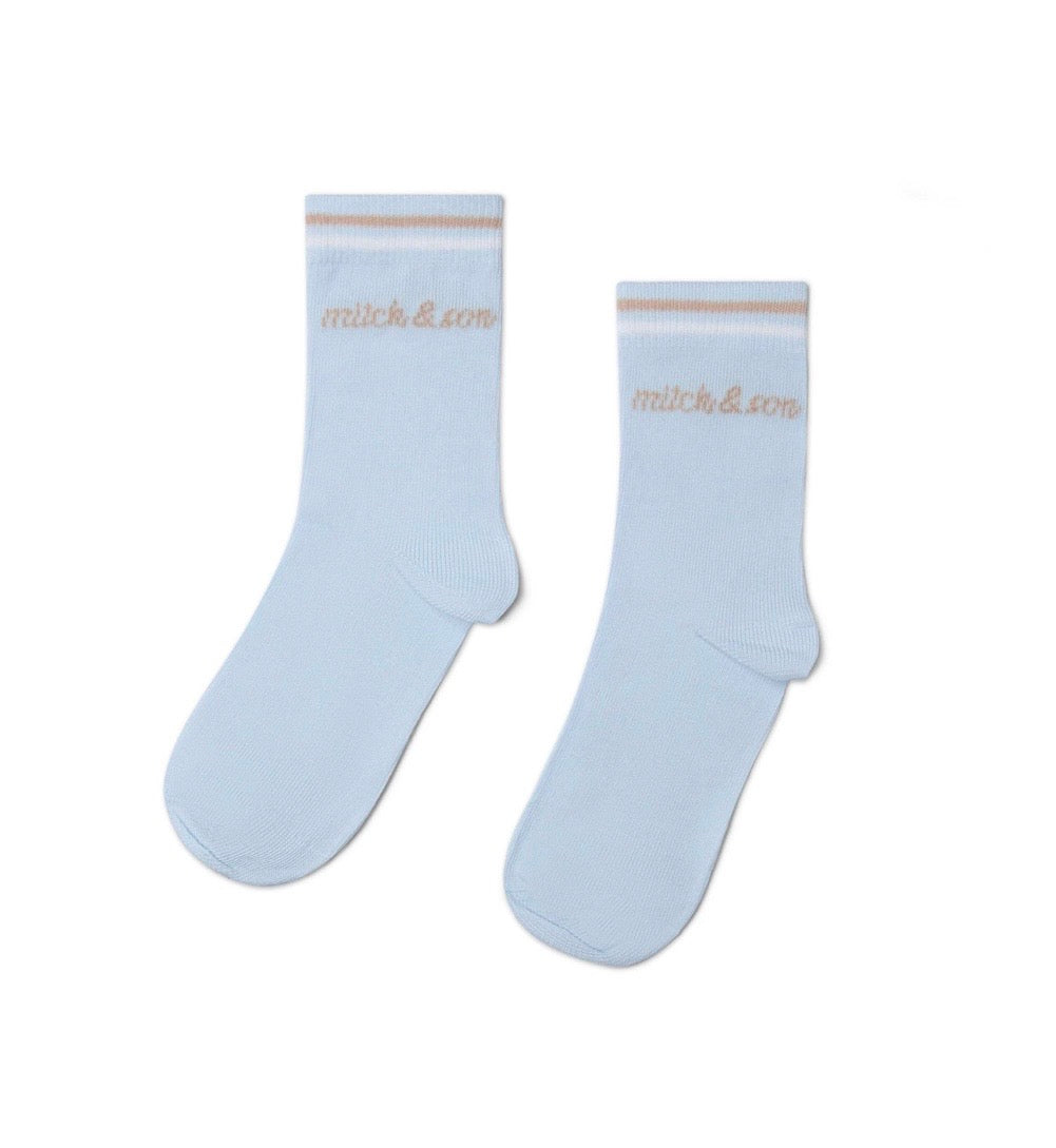 PRE ORDER - Mitch & Son Stuart pale blue socks