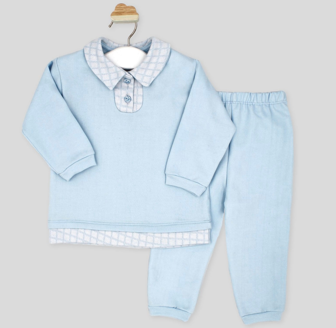 Rapife blue check tracksuit