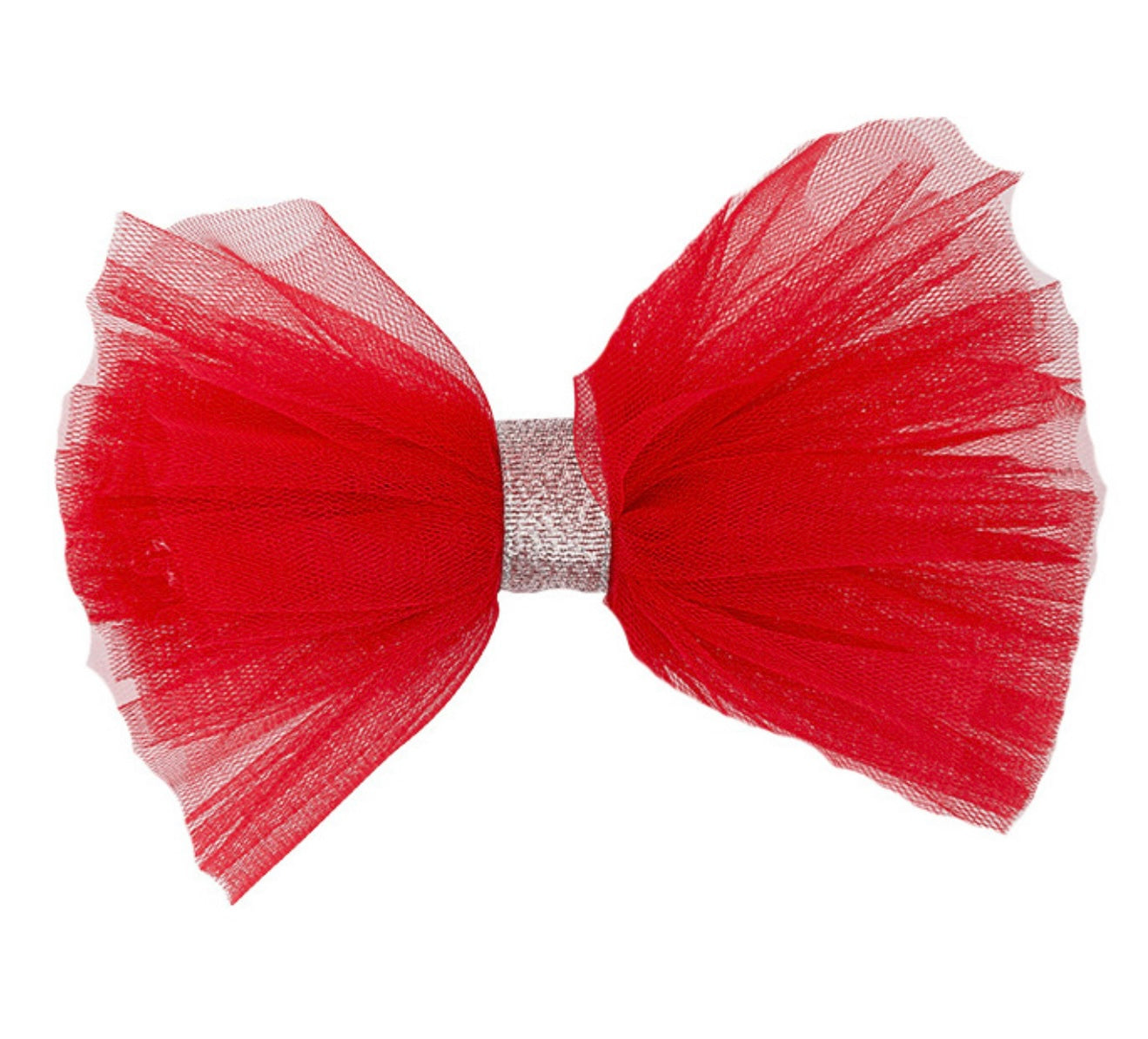 PRE ORDER - Daga red tulle bow clip