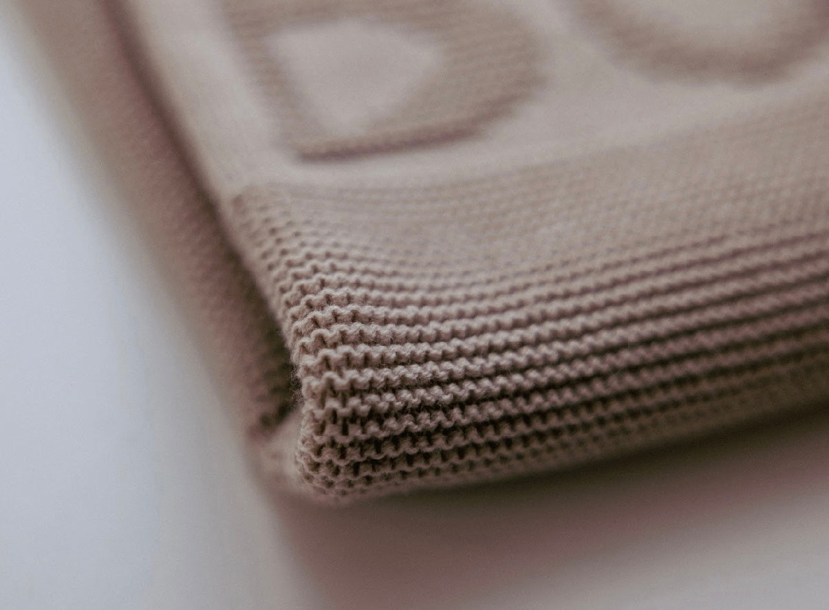 Rigola beige knit blanket