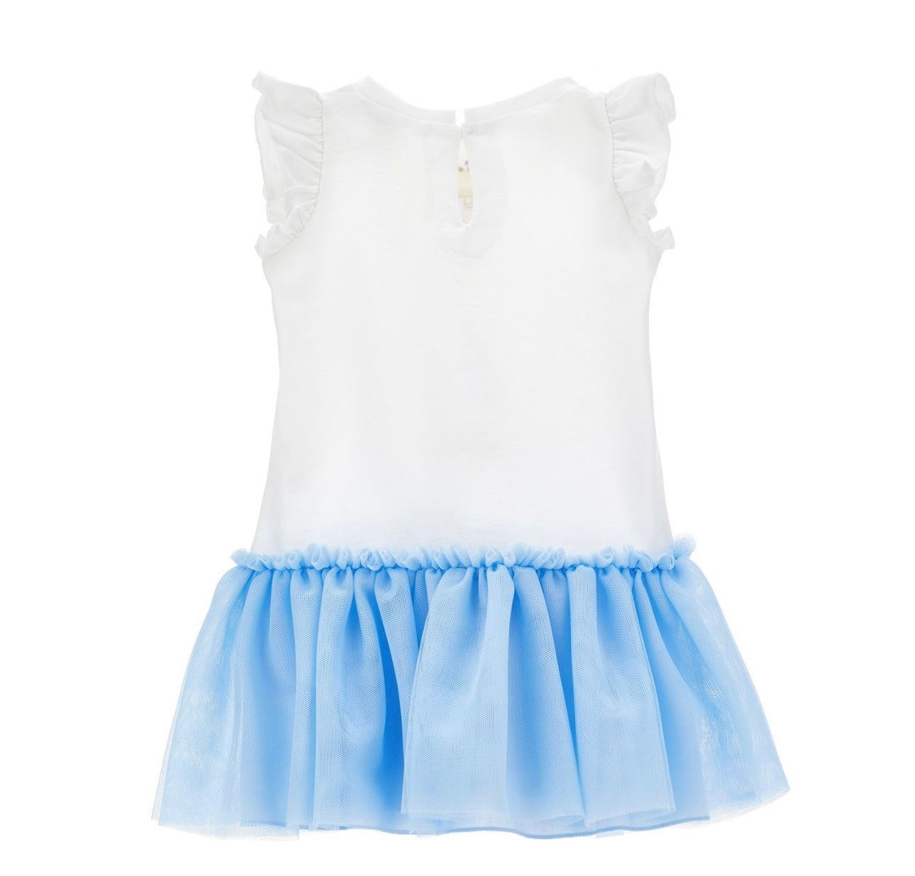 Monnalisa pink & white tulle Alice in wonderland dress