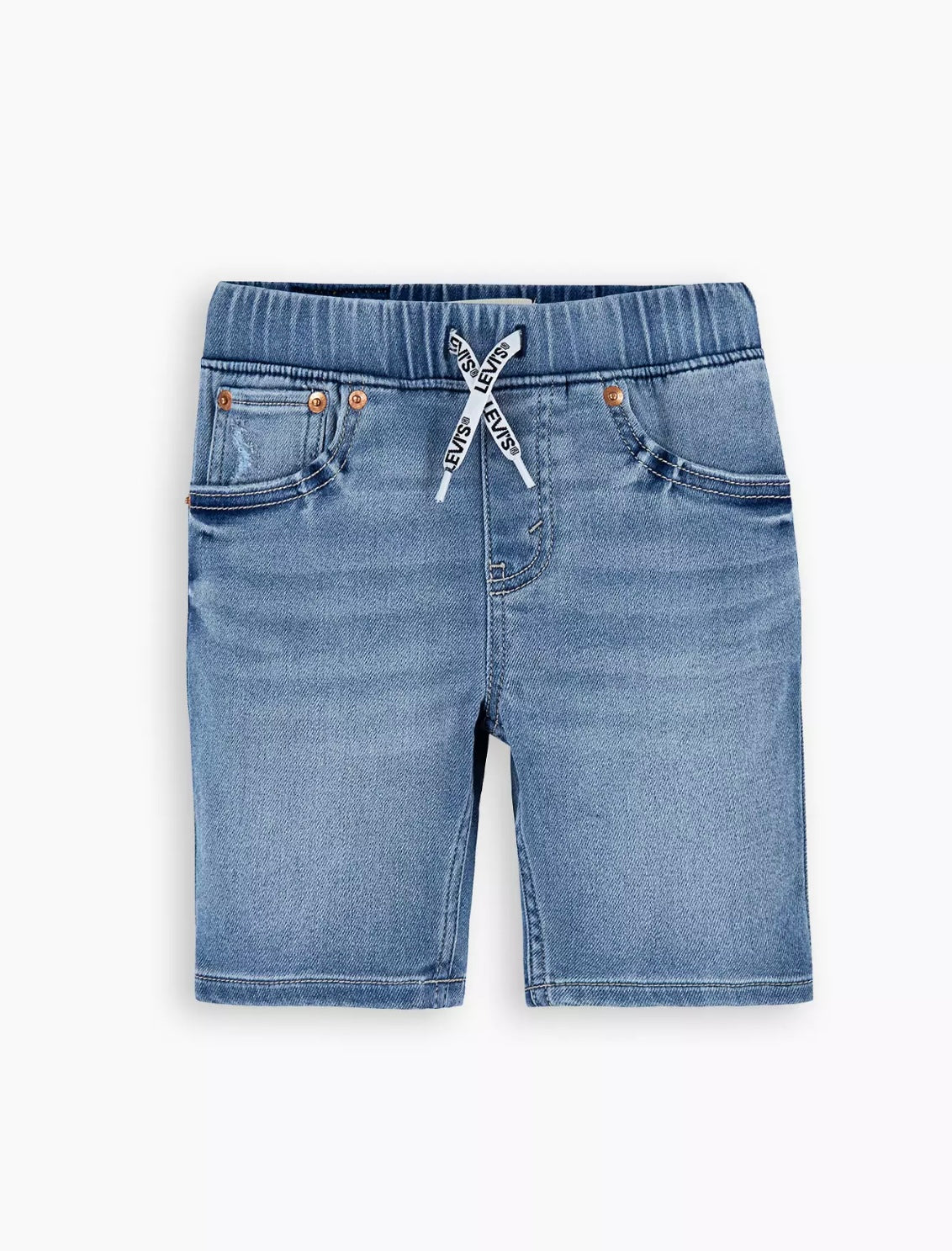 Levi’s dobby pull-on skinny denim shorts