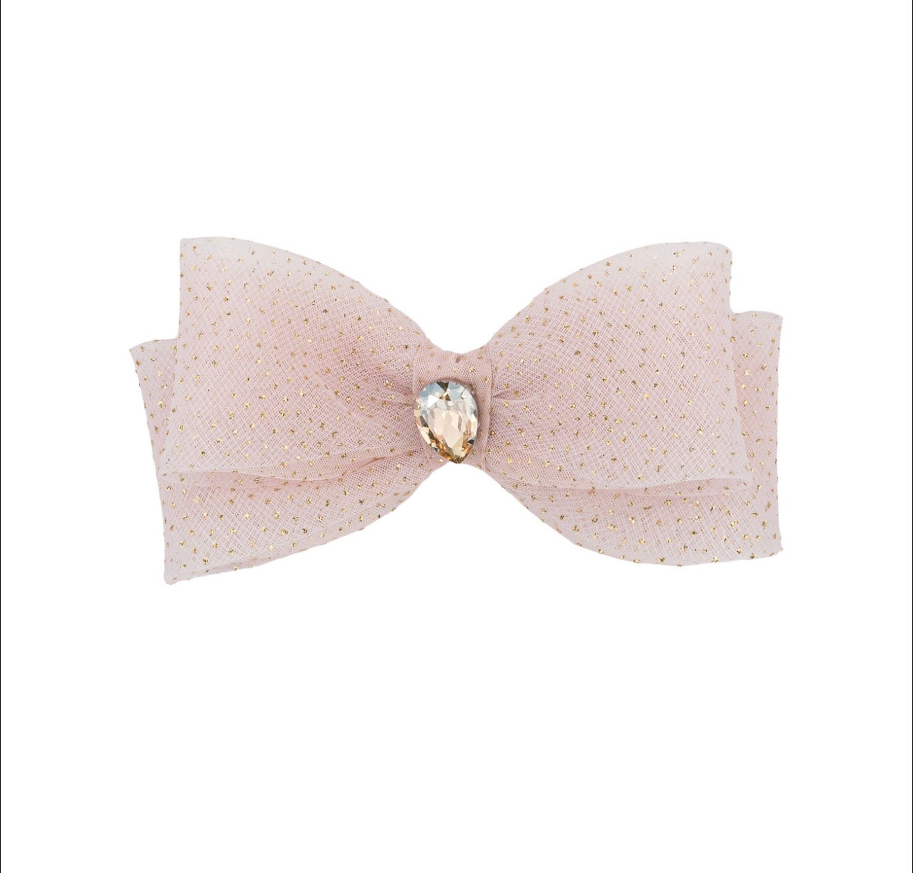 PRE ORDER - Daga ‘sparkle blush’ tulle bow clip