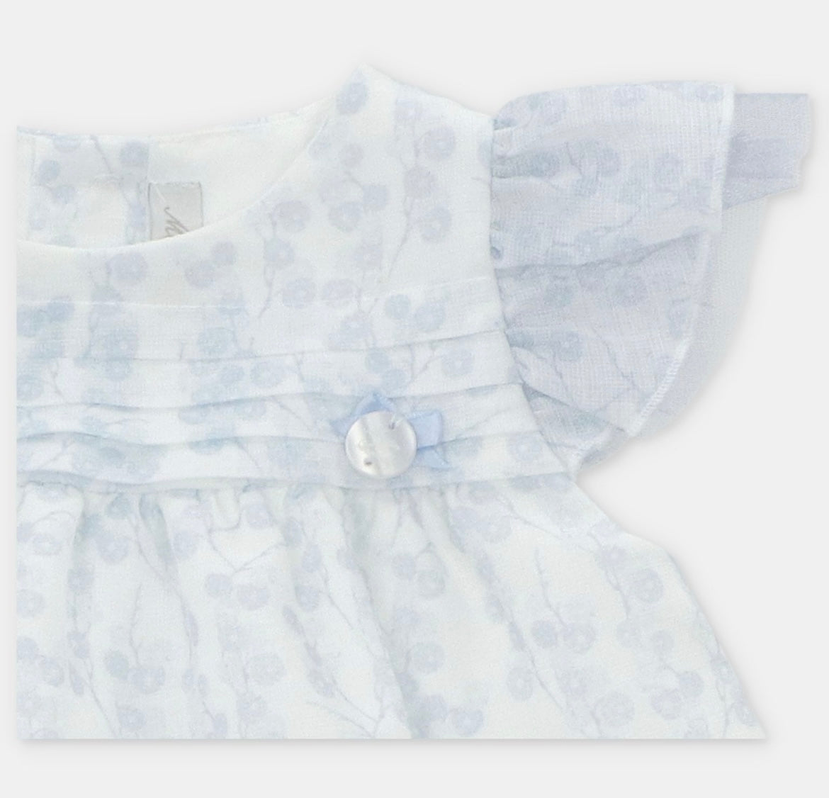 Martin aranda blue and white floral blouse & pant set