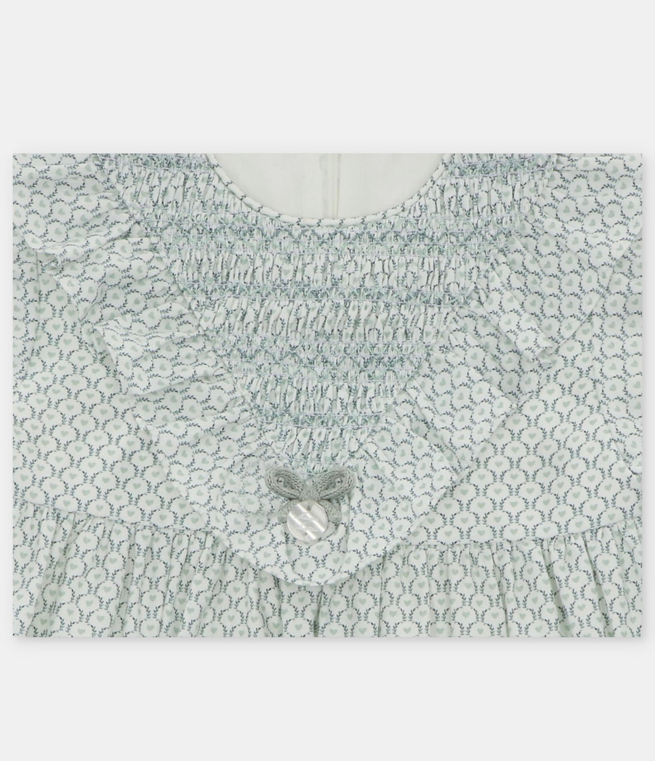 Martin Aranda blue cotton smocked dress