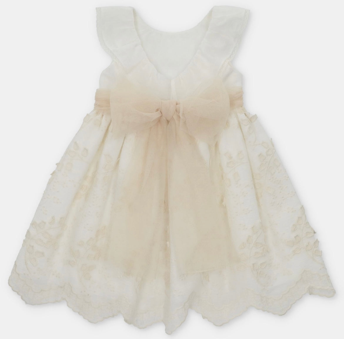 Martin Aranda cream embroidered dress