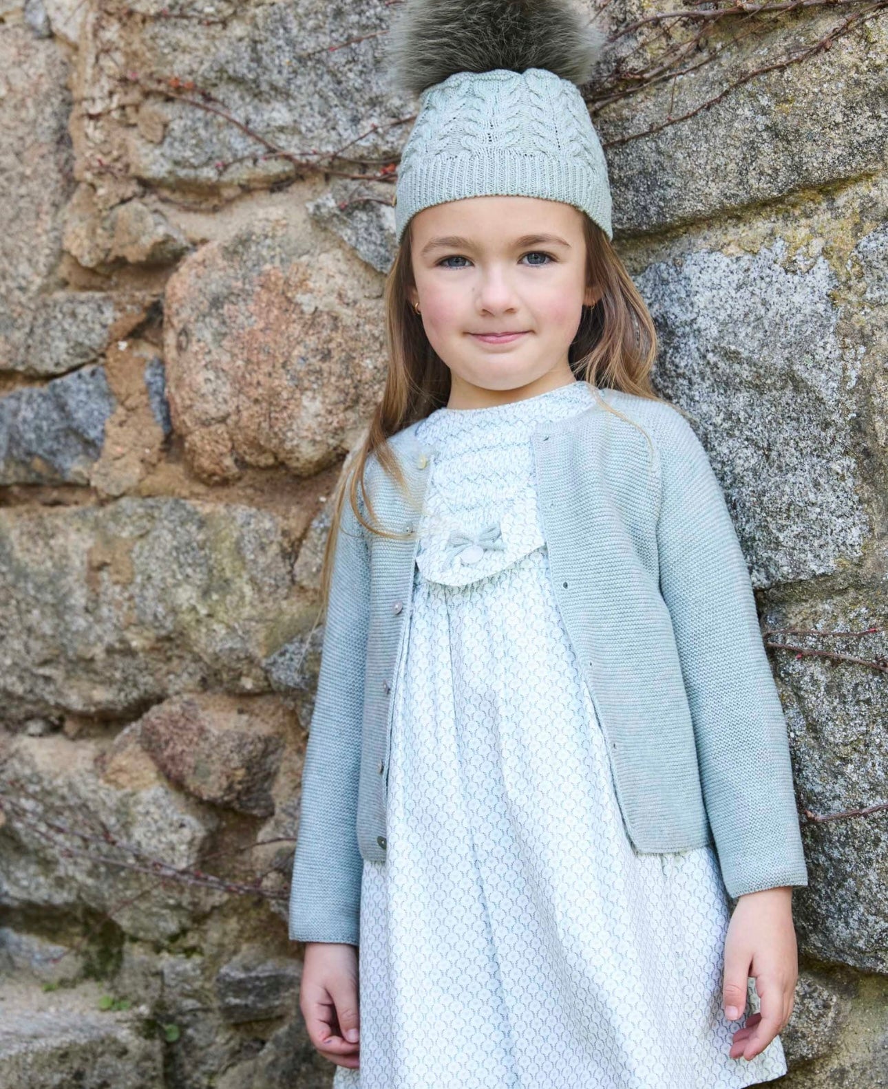 Martin Aranda blue cotton smocked dress