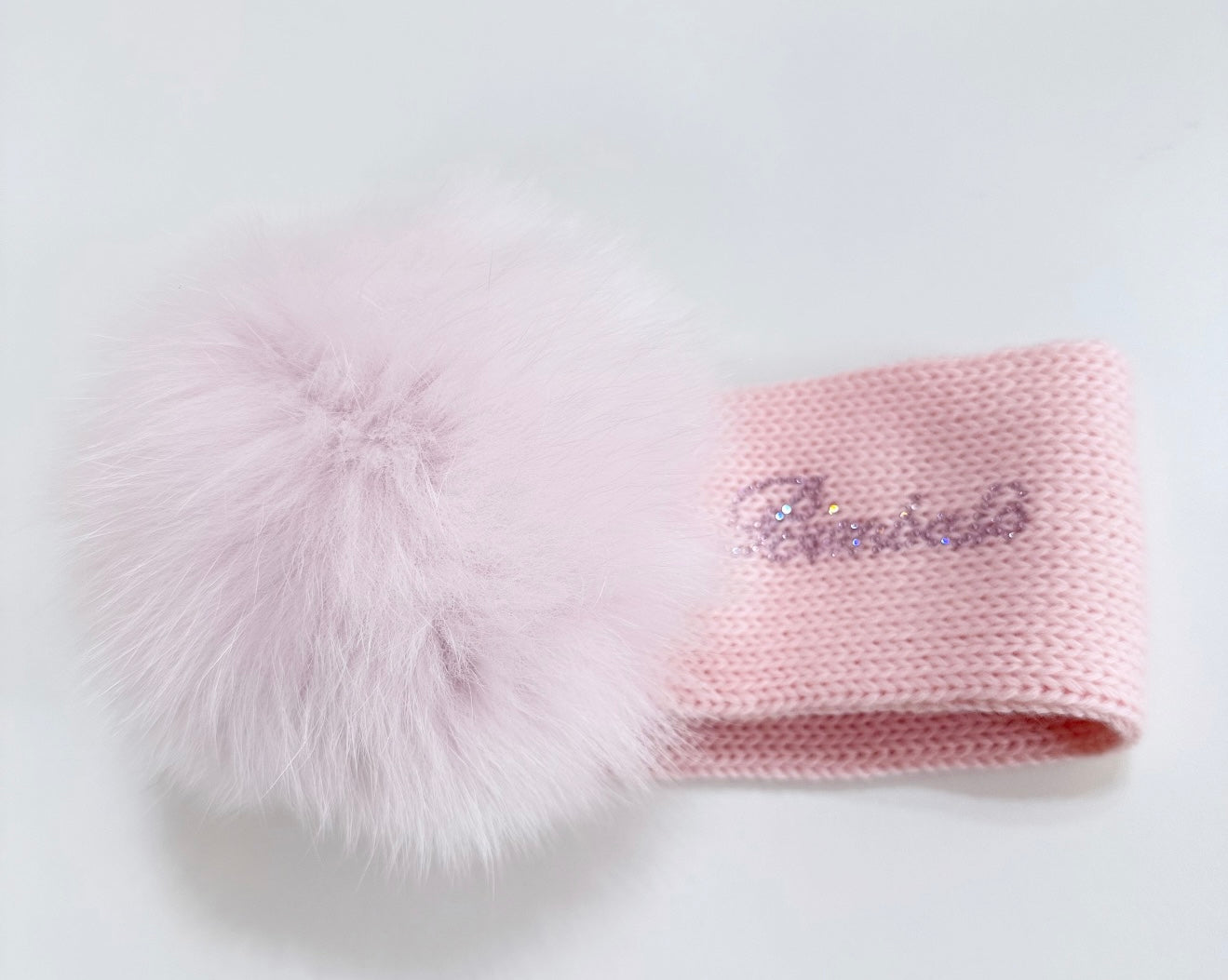 Bimbalo pink knit Pom Pom headband