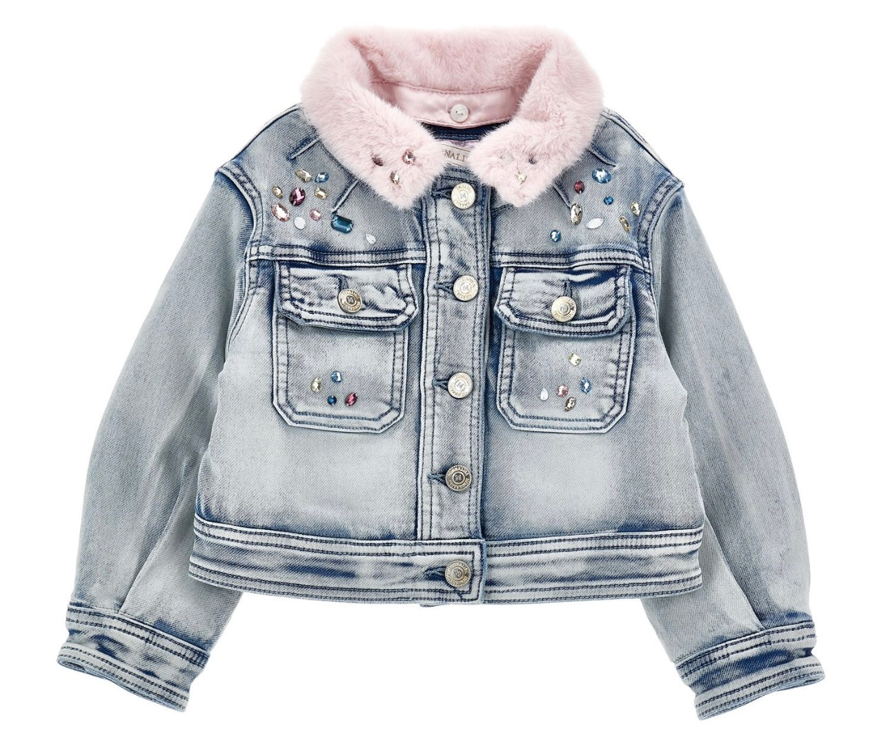 Monnalisa stitch x angel denim 3 piece set
