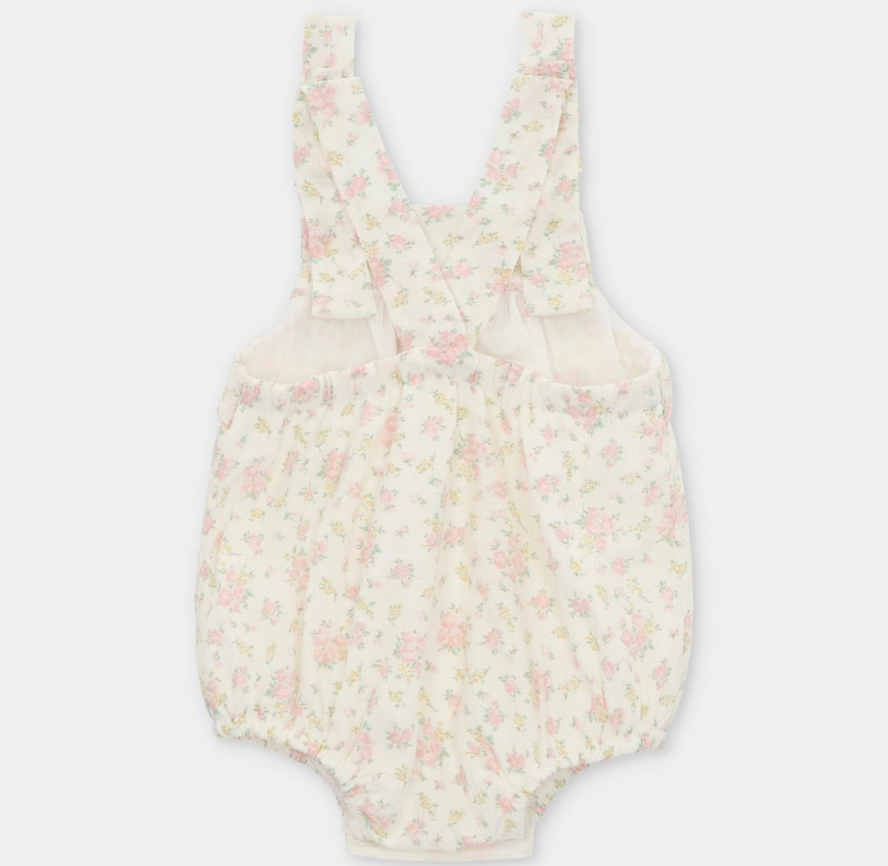 Martin Aranda pink floral smocked romper