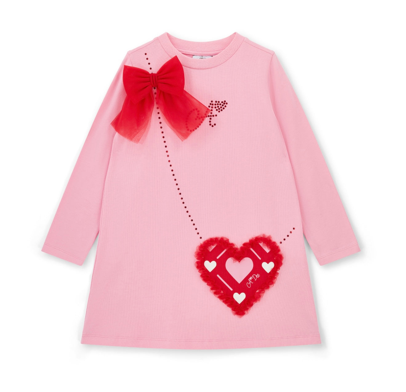Adee ‘love story’ jersey handbag dress
