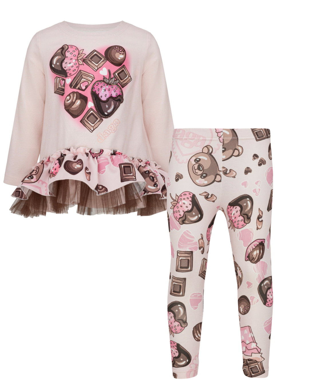 PRE ORDER - Daga ‘Chocolate Teddy’ legging set