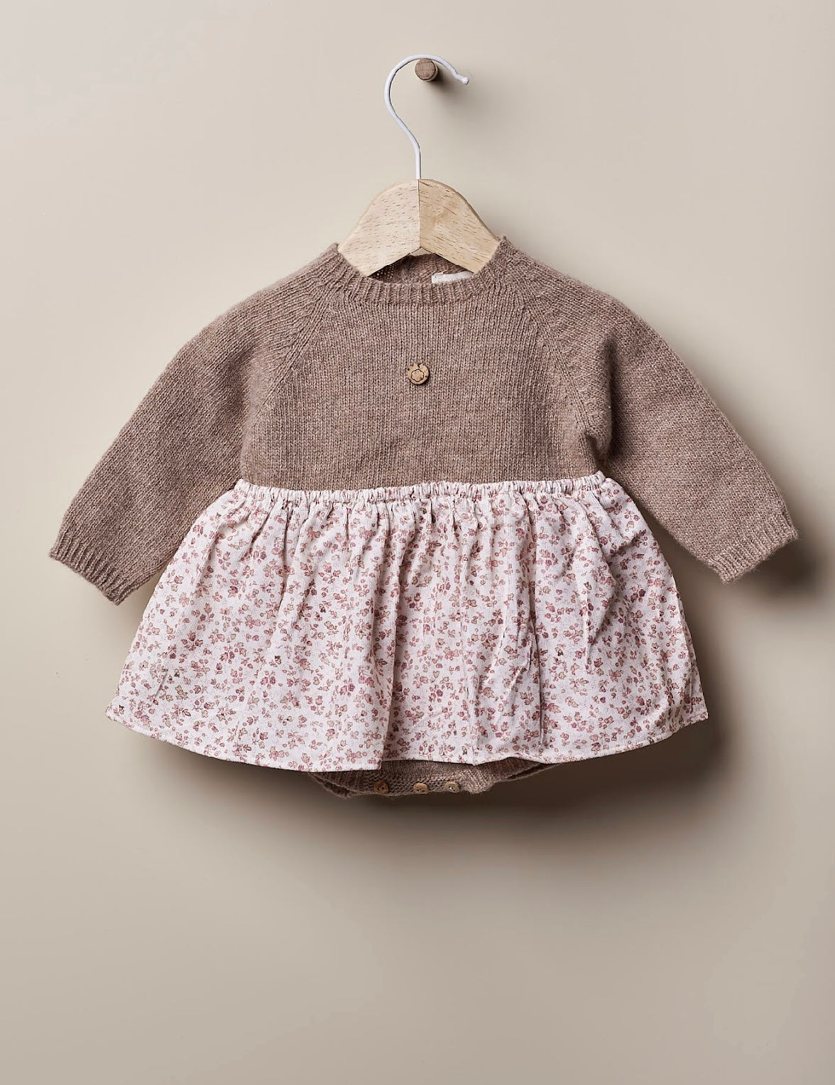 Wedoble brown floral romper
