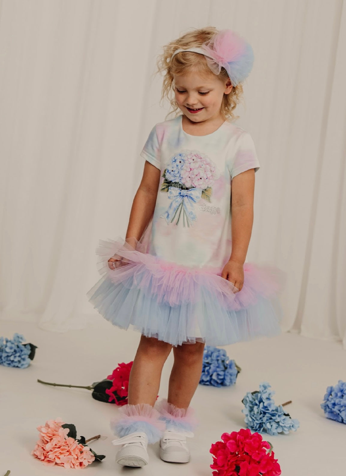 PRE ORDER - Daga pastel bloom tulle dress