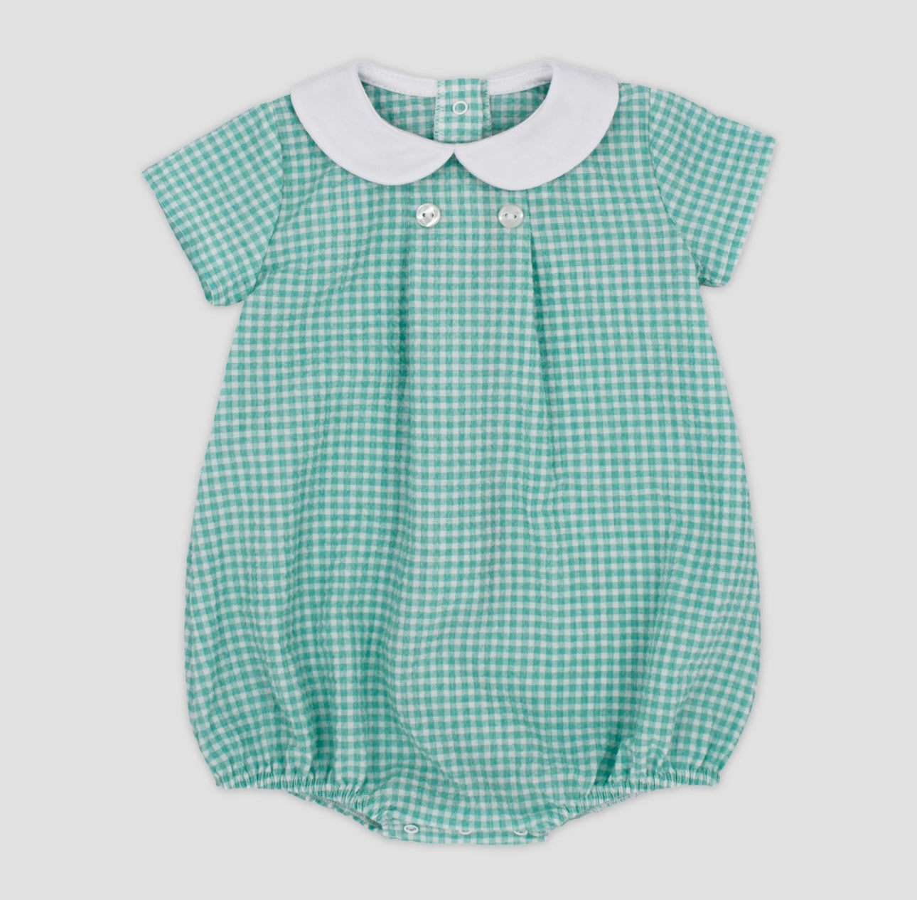 Rapife mint green check romper