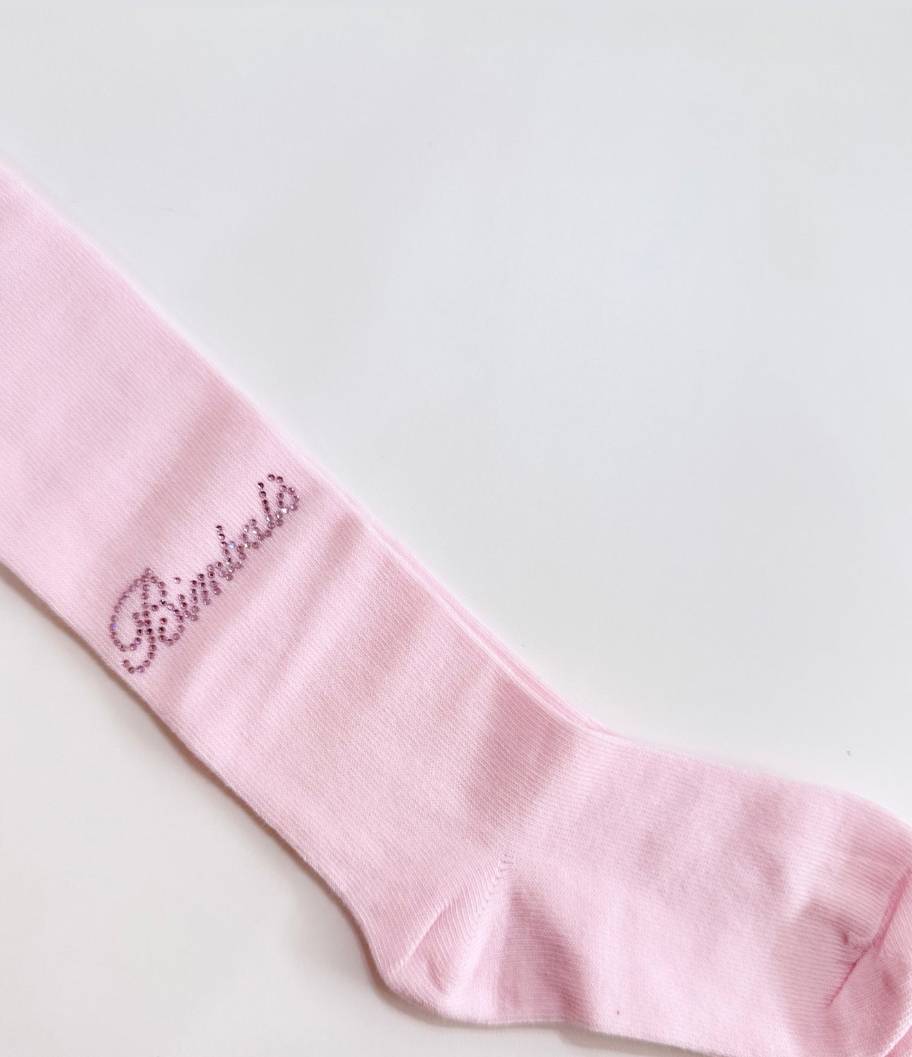 Bimbalo pink cotton diamanté tights