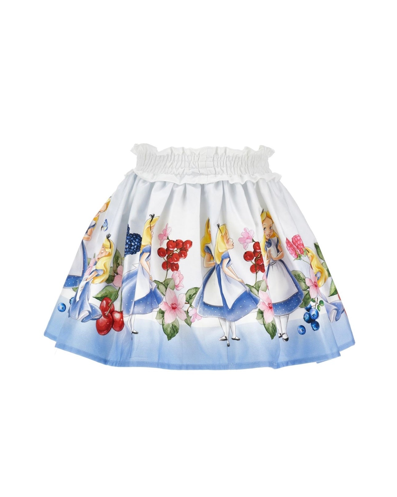 Monnalisa blue Alice in wonderland skirt set