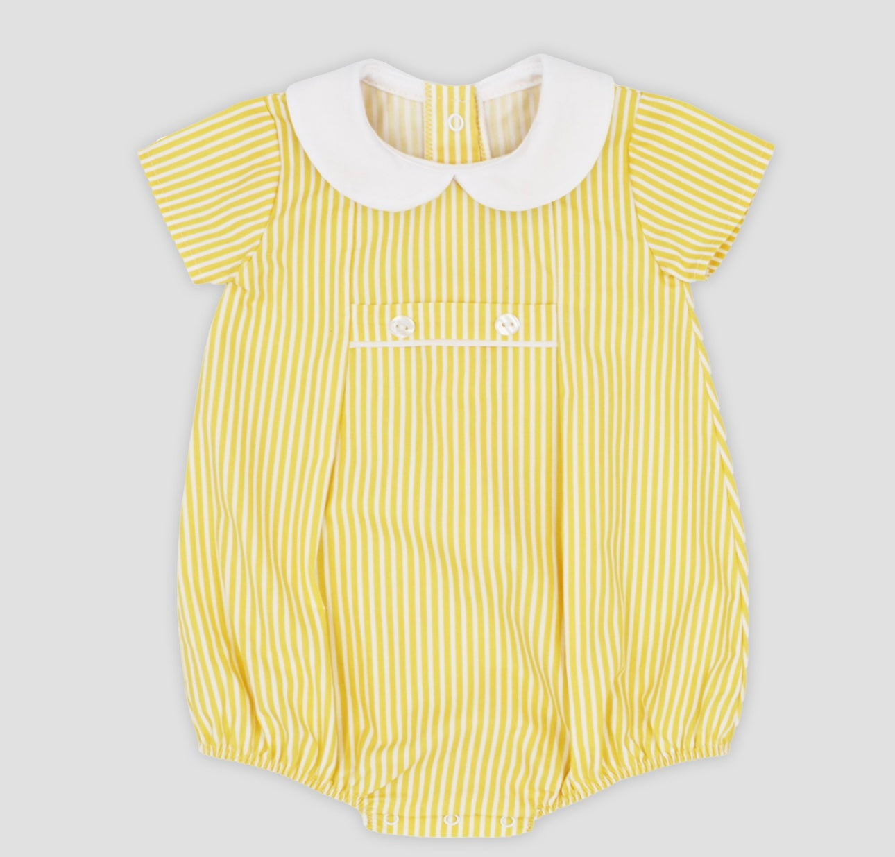 Rapife yellow & white stripe romper
