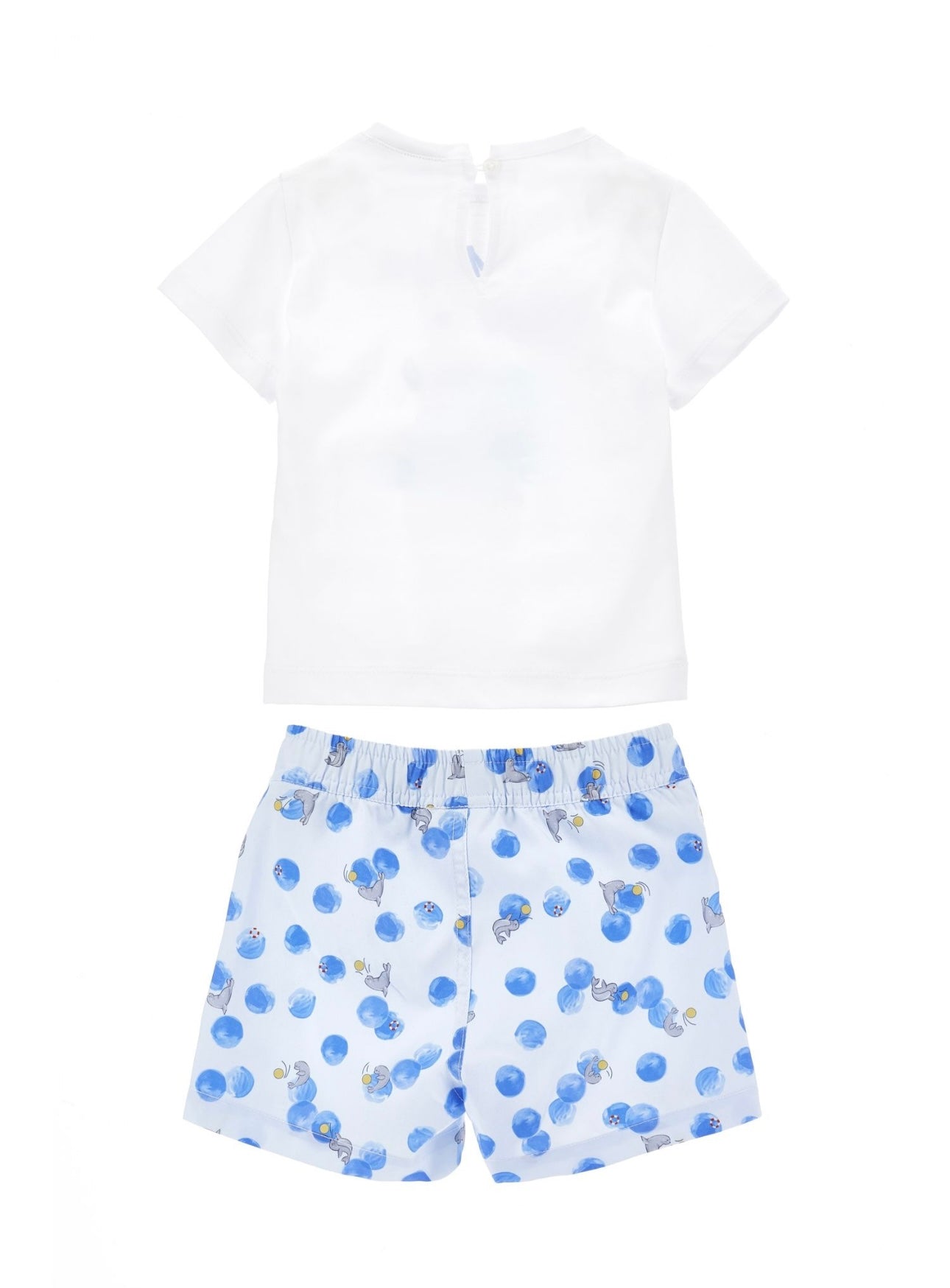 Monnalisa ‘summer surf’ T-shirt & swim short set