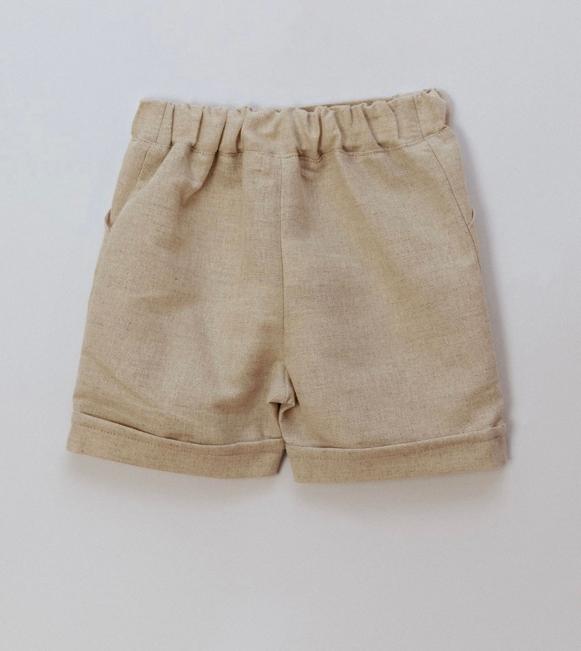 Rigola beige knit shirt & short set
