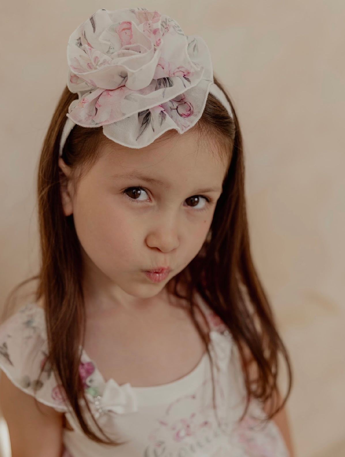 daga blush harmony flower Headband