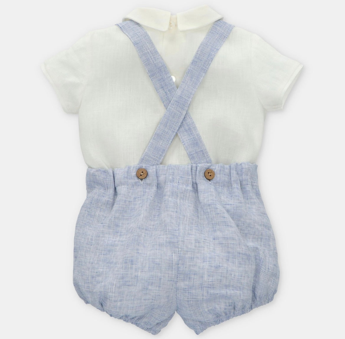 Martin aranda light blue linen shirt & shirt set