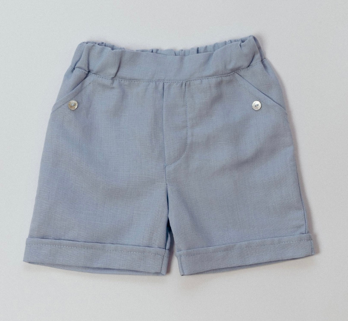 Rigola blue knit shirt & short set