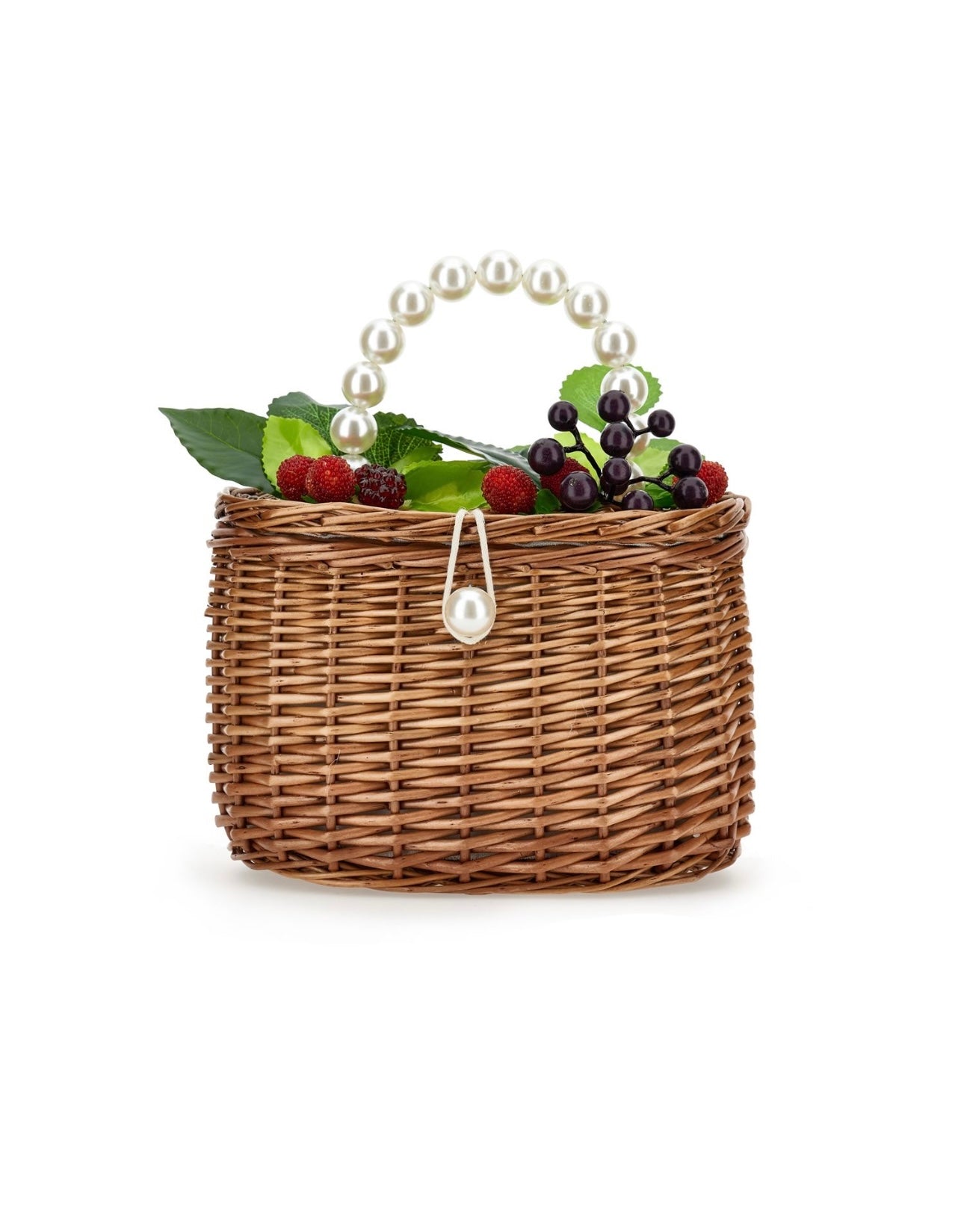 Monnalisa fruity wicker basket bag
