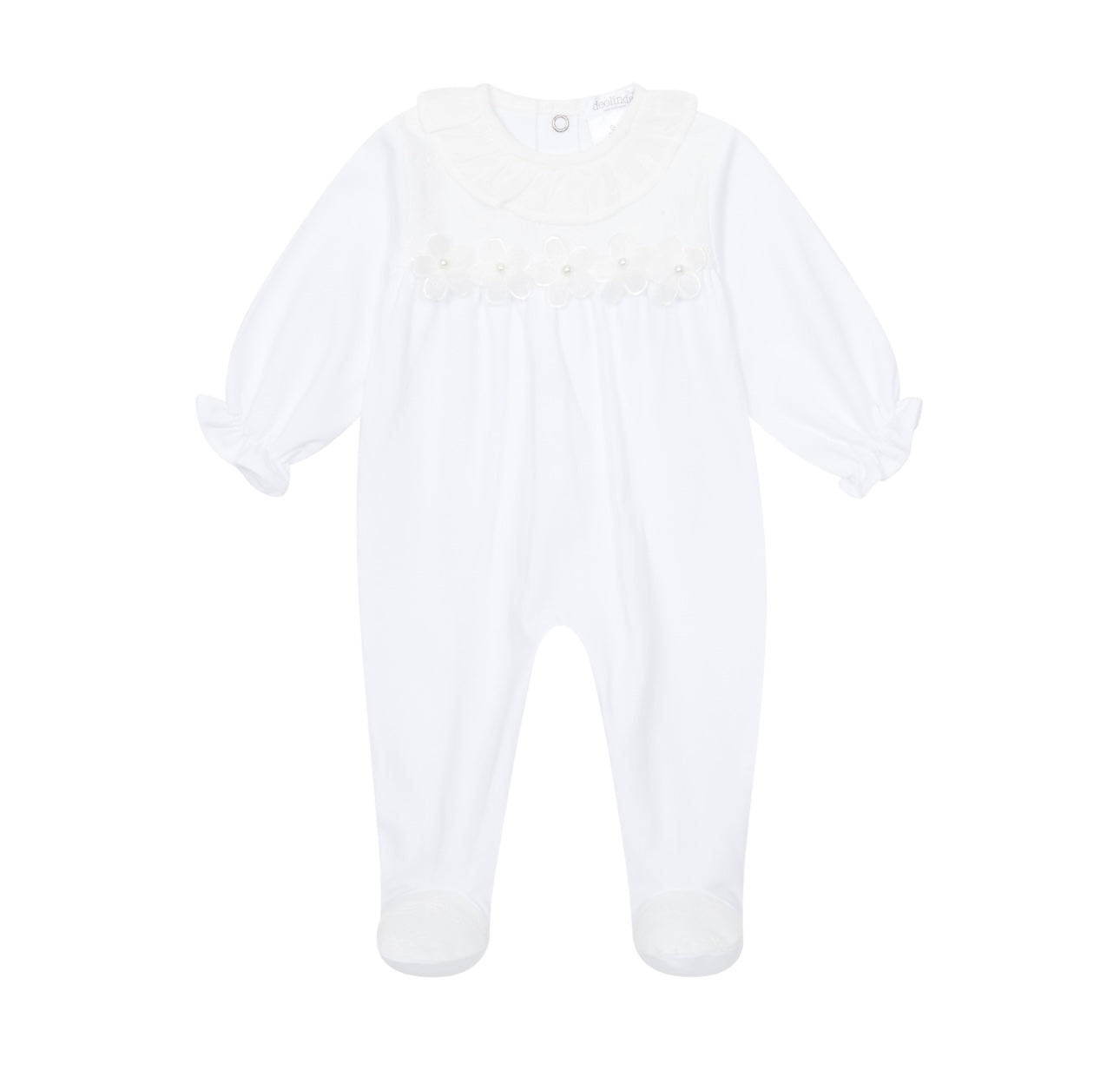 Deolinda girls white daisy babygrow