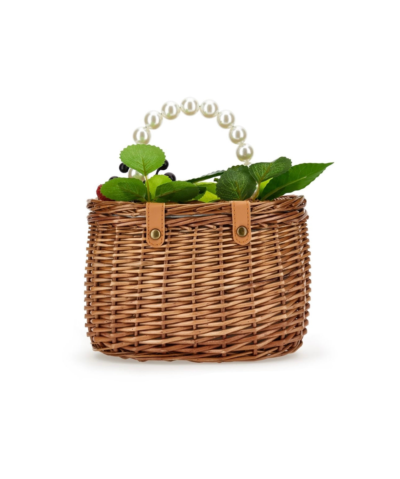Monnalisa fruity wicker basket bag