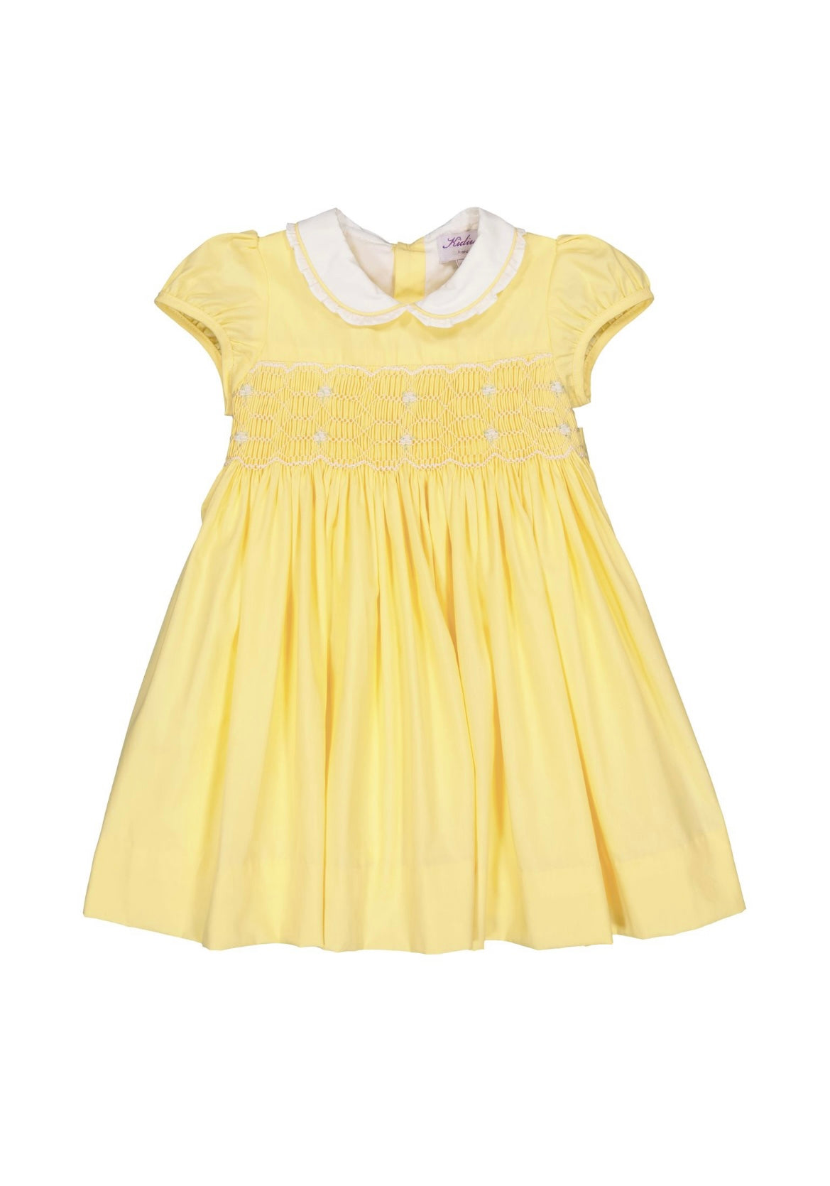 Kidiwi ‘Sybelle’ yellow smocked dress