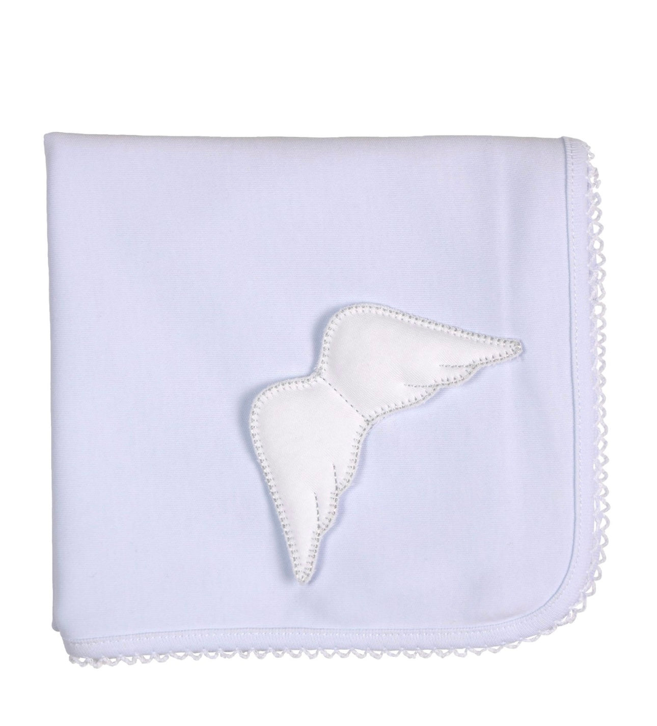 Babu gi blue cotton angel wing muslin