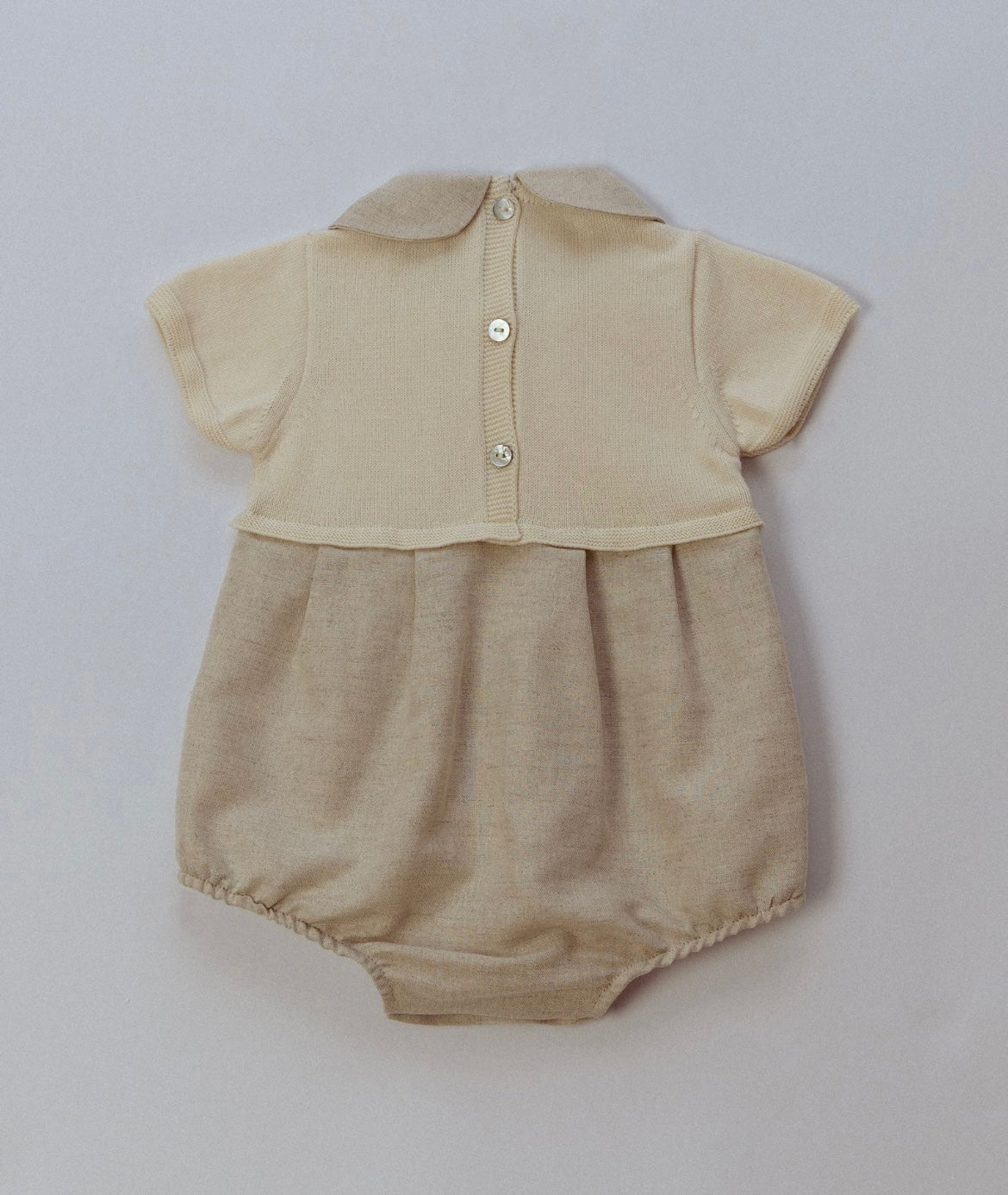Rigola beige linen romper