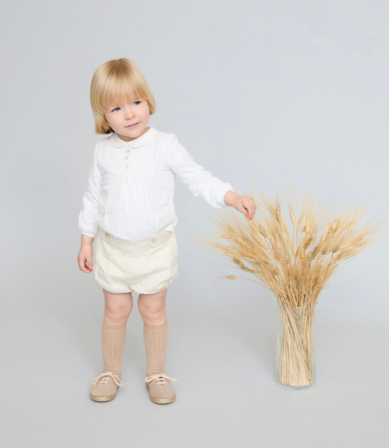 Martin Aranda beige cotton shirt set