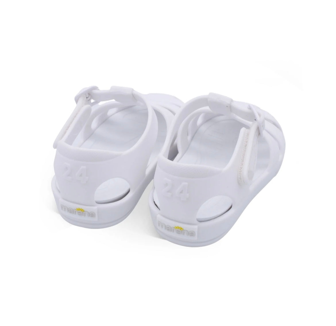 Marena white jelly sandals