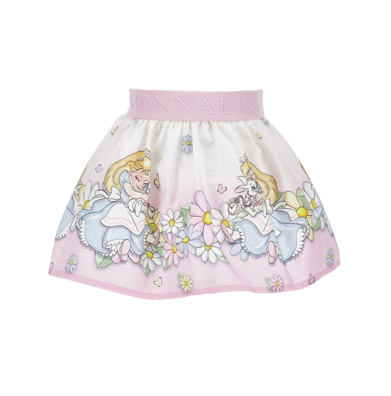 Monnalisa pink Alice in wonderland skirt set