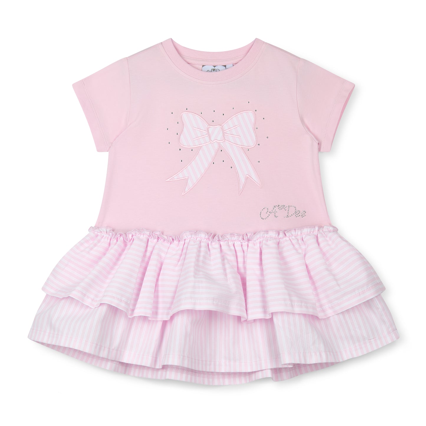Adee pink heavenly hydrangea frilled legging set