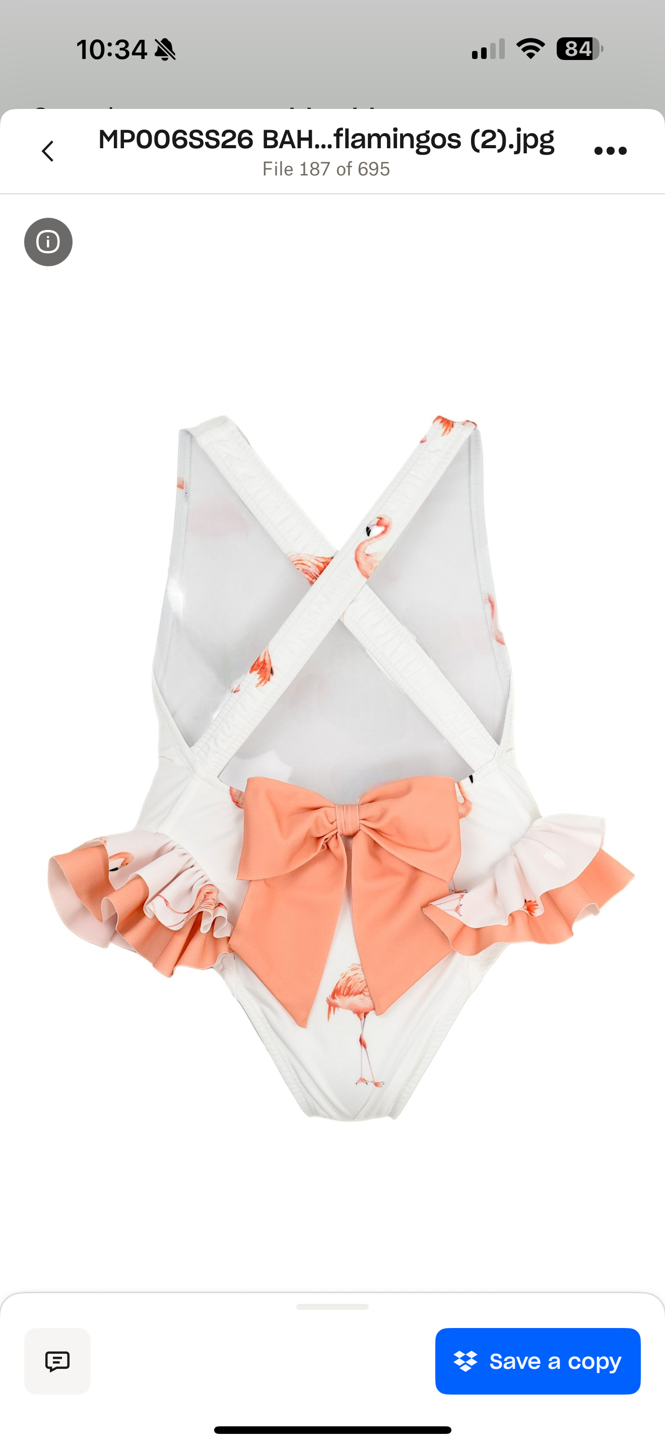 PRE ORDER - meia pata flamingo ‘Bahamas’ frilled swimsuit