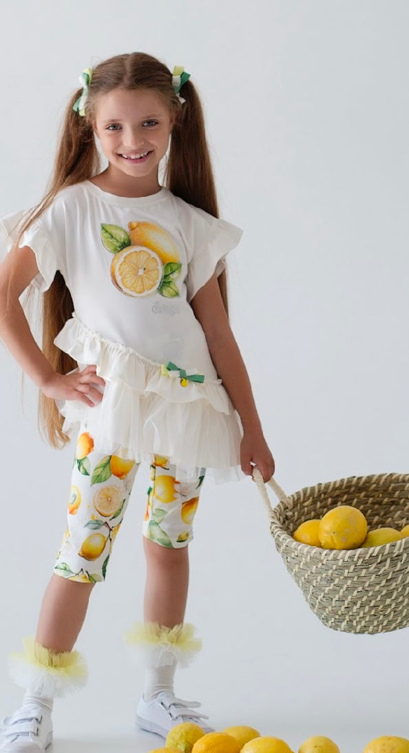Daga sunny lemons print legging set