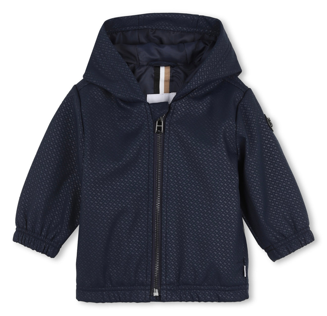 Boss navy blue logo windbreaker
