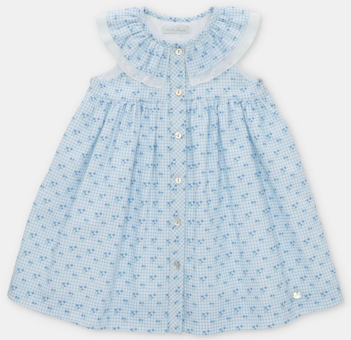 Martin aranda blue floral summer dress