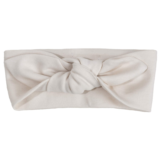 Baby Gi ivory bow headband