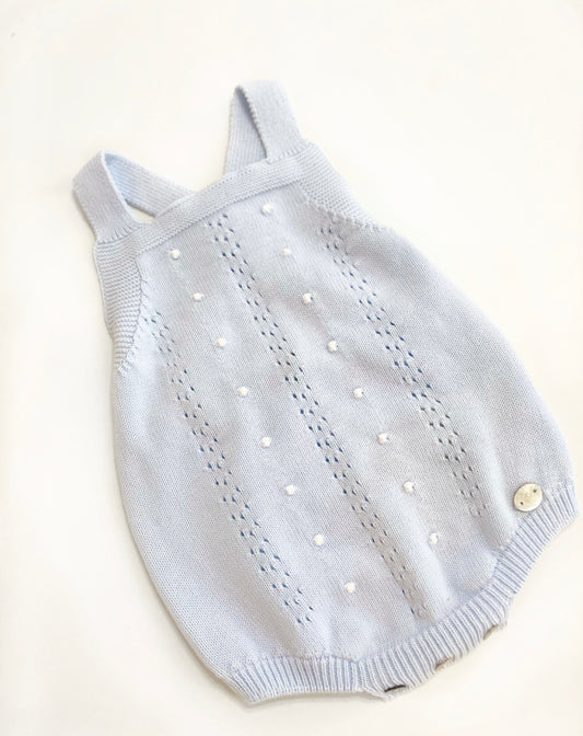 Martin aranda blue knit romper